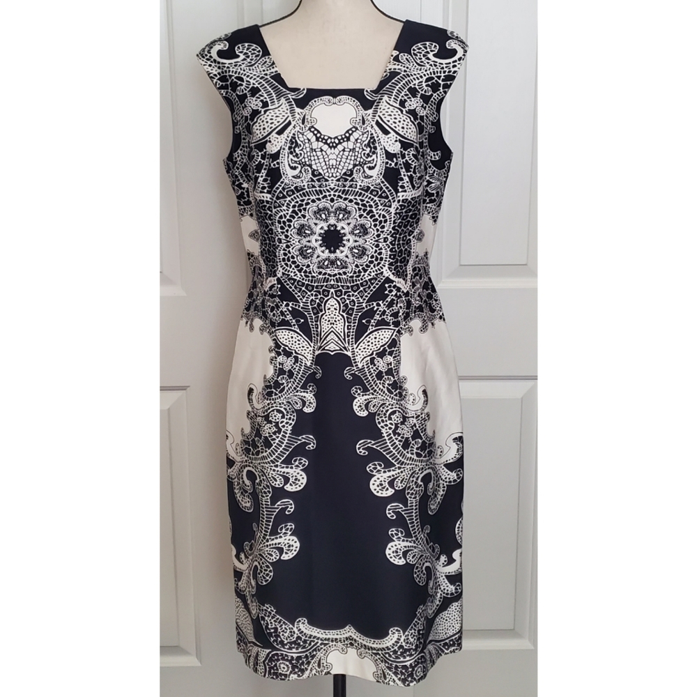 David Meister Illusion Dress Size 8